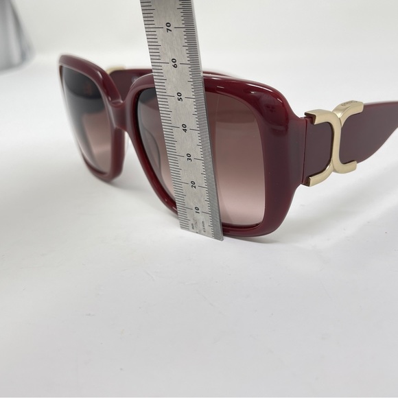 Chloe oversize Sunglasses Square Burgundy CL 2239 C03 58 [] 17 -140 main image 2